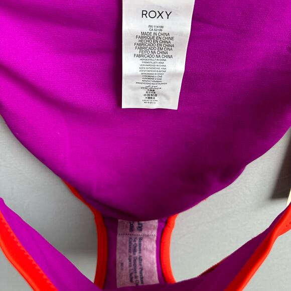 Roxy Women's Orange and Purple Swim Bottom - Picture 3 of 5